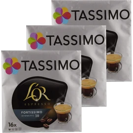 Tassimo Fortissimo L 'Or Espresso, Coffee, Cafe Stack - Gema Recommended Roast Coffee, 48 T-DISC HOLDER