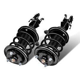 SCITOO Front Struts Shocks and Coil Spring Strut Assembly Compatible for Honda Civic 1.7L Gas 2003 2004 2005 Struts Replace 172185 172186 - Set of 2