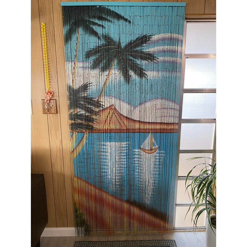 ABeadedCurtain - Waikiki Beaded Curtain 125 Strands (+Hanging Hardware)