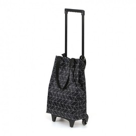 Happy Living Foldable Shopping Cart Shopping Cart (Black Pattern)
