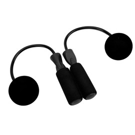 360° Rotation Cordless Rope with Comfortable Handle, Suitable for Fitness, Burning and Sports Training (Black)