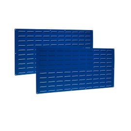 Triton Products LVP-2 LocBin Louvered Panel, 24" x 48", 18 Gauge Steel, Blue