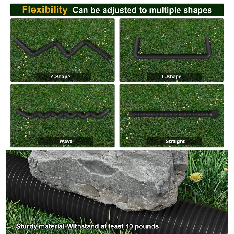 Ogutter Rain Gutter Downspout Extensions, Downspout Extender for Rainwater Drainage