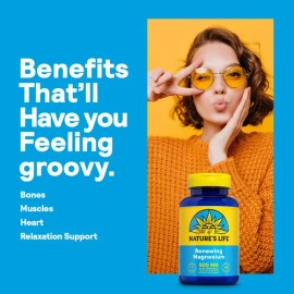 Natures Life Renewing Magnesium 500 Mg Citrato Óxido B-6                                                                                              