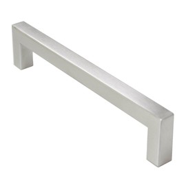 Gedotec Cabinet Handle Kitchen Bar Handle Square Furniture Handle Matt Brushed Stainless Steel Handle Profile 14 x 14 mm 110 x 14 x 96 mm Height 35 mm 1 Piece Design Drawer Handle with M4 Furniture