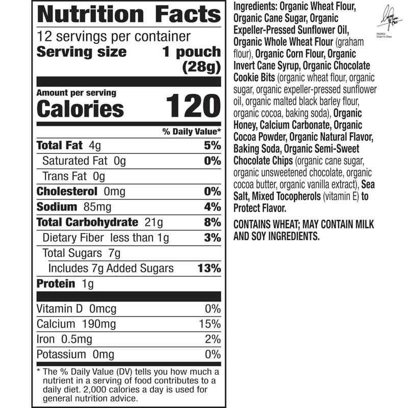 Annie's Organic Friends Bunny Grahams, Chocolate Chip, Chocolate, and Honey