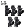 sourcing map Plastic Tee Push to Connect Tube Fittings 10mm