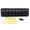 Waterproof 8 Gang 2LED Light Rocker Switch Panel Circuit Breaker