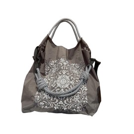 Beloved Eco Bag, Embroidery, Shopping Bag, Embroidery, Eco Bag, Women's Bag, Shopping Bag, Large Capacity, Storage, Stylish, Cute, Shoulder Strap Included, Nylon Bag, Foldable, For School Commutes,