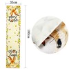 SEAHUI Happy Easter Table Runner Rabbit Tablecloth Bunny Flower Linen