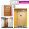 ViroDisplay® Standoff Aluminium Sign – 150 x 150mm – Premium