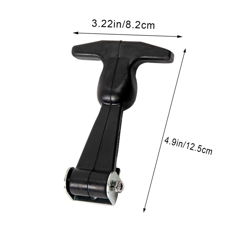 COOLOGIN Rubber Hood Latch -2 Pack Elastic Rubber Flexible T-Handle