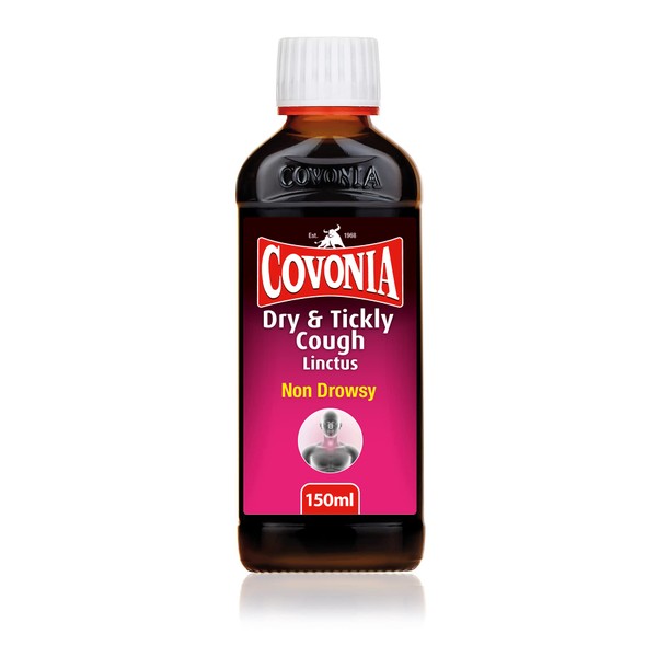 Covonia Dry & Tickly Cough Linctus 150ml soothing relief of dry coughs and sore throats