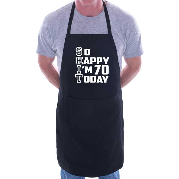 Print4U Apron Funny 70th Birthday Gift For Men & Ladies