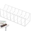 Belt Organizer,Acrylic Belt Storage Holder with Compartments | Clear Belt