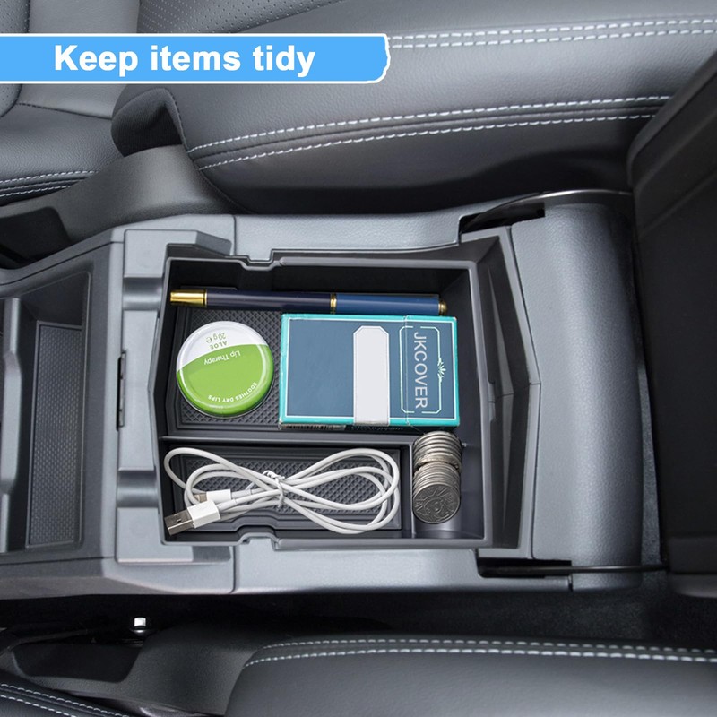 JKCOVER Upgraded Design Center Console Organizer Tray Compatible with Subaru
