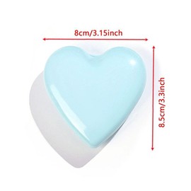 Heart Shape Mini Hair Brush for Purse Travel Folding Pocket Mirror Foldable Comb Women Girl (Pink)