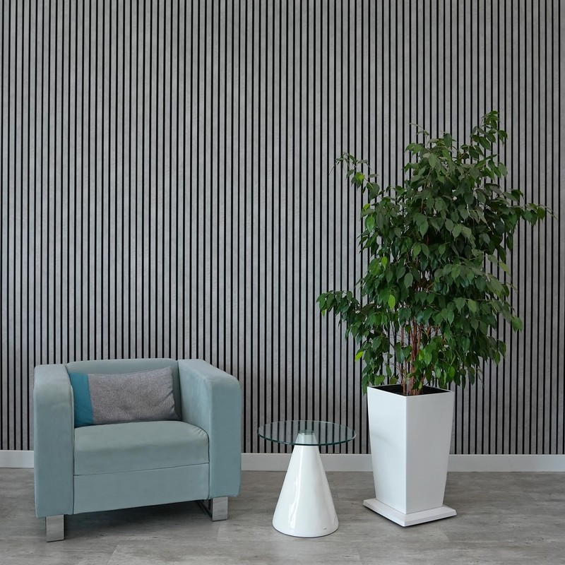 HEXIM Acoustic Panels Sample Piece - Flexible Slat Wall, Wood