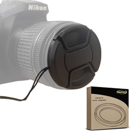 49 mm camera lens cap, lens cap or centre pinch lens cap for Nikon, Canon, Sony and other DSLR cameras (49 mm camera lens cap)