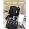 Linsiter Professional Makeup bag with Mirror and Light, Cosmetic Train