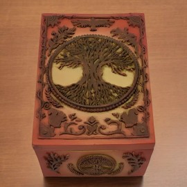 FC Design 5"W Brown Tree of Life Trinket Box Ornament Home Decor Unique Gift