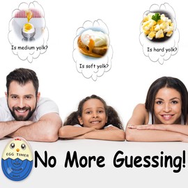 Lasubst Egg Timer for Boiling Eggs That Changes Color When Done, Blue