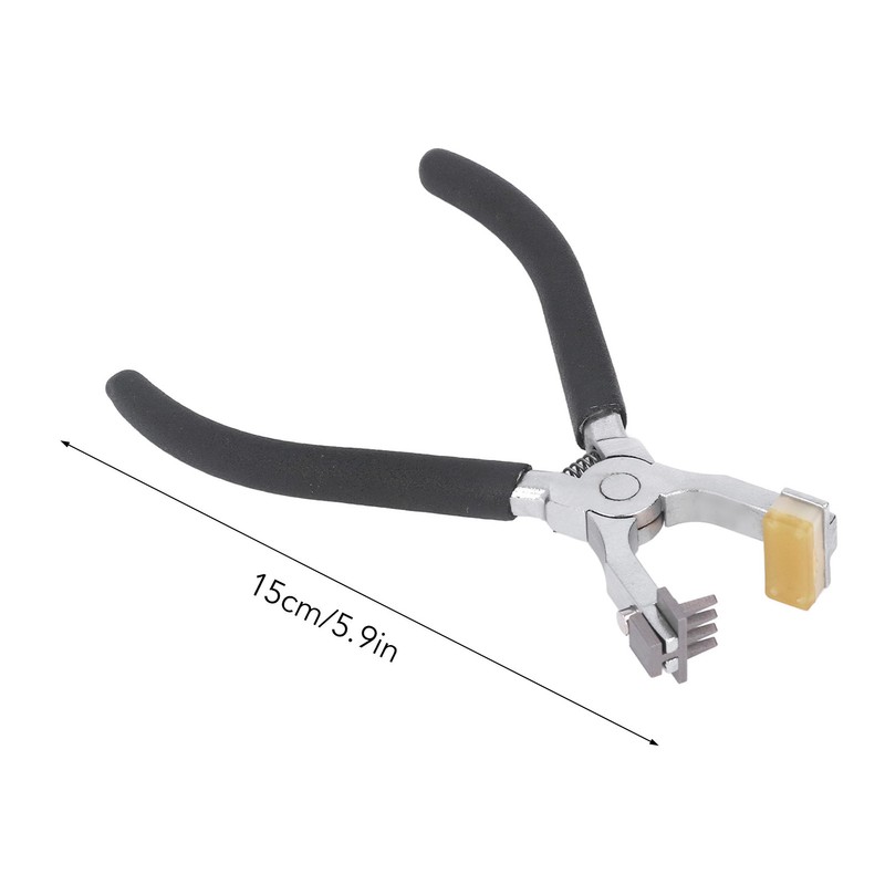 Silent Leather Hole Punch Double Lever Replaceable Head Rhombus Cutting