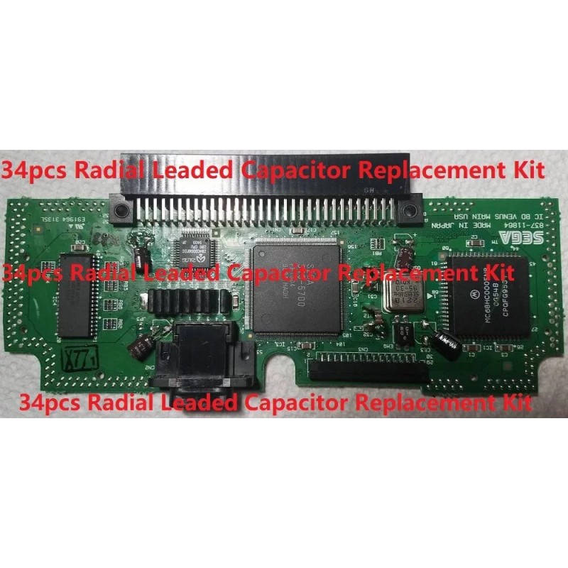 Japan's capacitors Sega Nomad Consol Capacitor Replacement Kit /Fix no