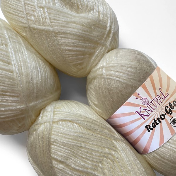 Retro-Glam Metallic Lustrous Yarn, Super Soft & Shiny for Knitting