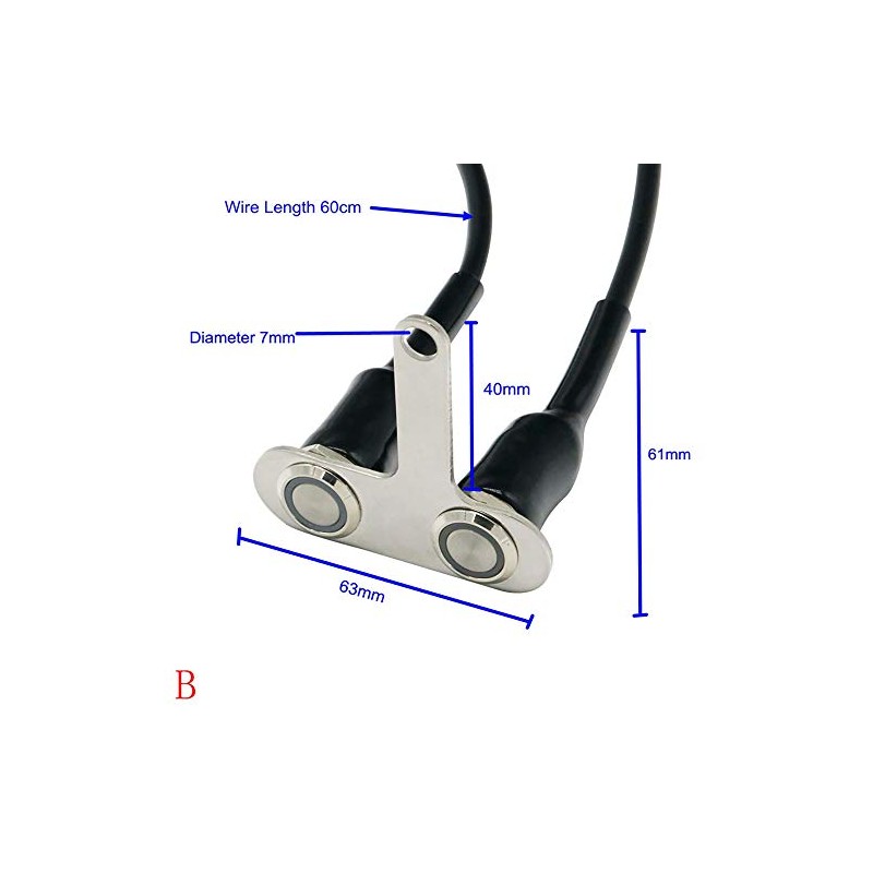RAYANA Stainless Steel LED Motorcycle Handle bar ON-Off Fog Light