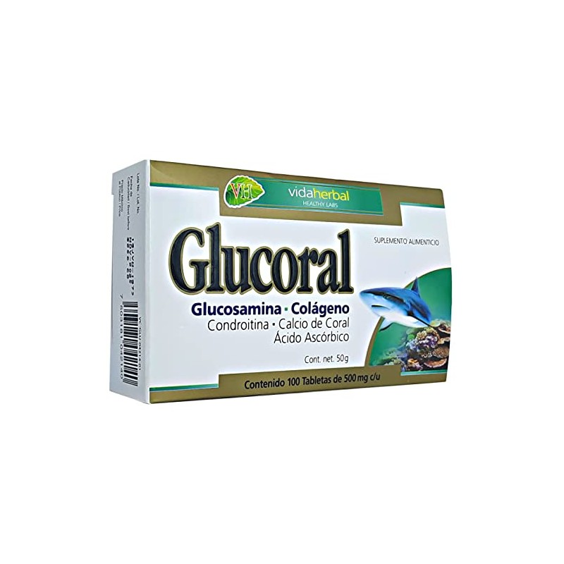 MI NATURISTA Glucoral glucosamina y colágeno 100 tabletas