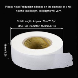 Funnytek 2PCS Plasterboard Tape, 70m x 48mm Drywall Tape Plasterboard Paper Joint Tape Masking Tape Edge Protection Corner Rail for Wall Corners, Repair Wall Cracks