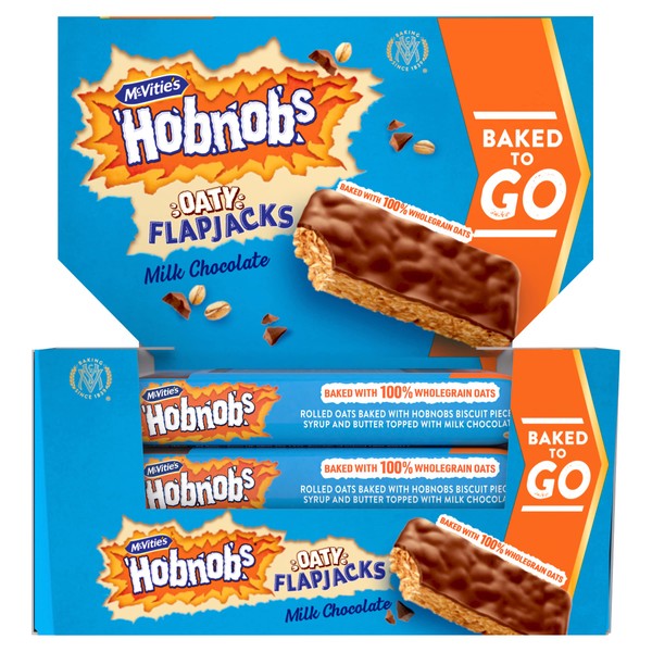 McVitie's Hobnobs Choccy Flapjack, 59 g, Pack of 12 Bars
