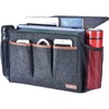 Zafit Bedside Caddy, Large Size Storage Organizer with 8 Pockets