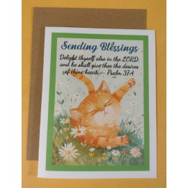 Days of Jeremiah Greetings Sending Blessings Scripture Greeting Card, 4.25" x 5.5", A2 Size, Blank Inside