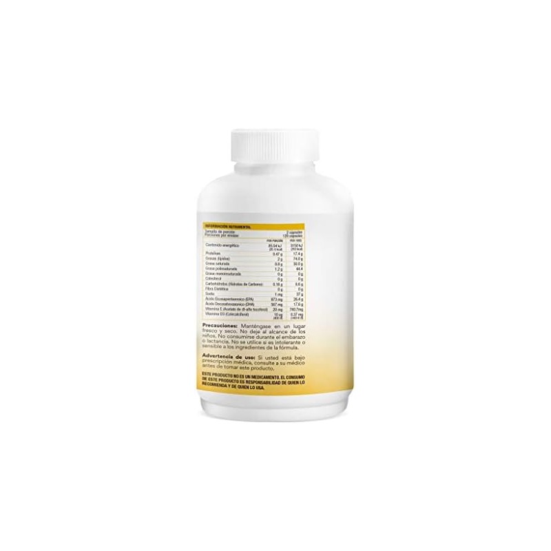 BIO B Omega 873mg EPA567mg DHASabor Hierbabuena sin eructo pescado120Cáp