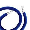 JAPCHET 4 Pack 6.5 Feet Velvet Rope, Blue Velvet Stanchion