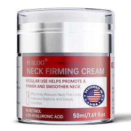 Crema Reafirmante Para El Cuello, Tratamiento Antiedad Tensor Y Reafirmante Con Péptidos, Retinol, Colágeno Y Ácido Hialurónico Para Cuello, Rostro Y Escote (50 Ml)