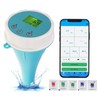 6-in-1 Bluetooth Swimming Pool Water Tester EC/Salinity/pH/ORP/Temperature/Chlorine Meter Wireless Floating