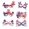 12pcs American Independence Day Glasses American Flag Holiday Glasses for