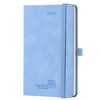 POPRUN Pocket Calendar 2026 Small Soft Cover with PU Leather,