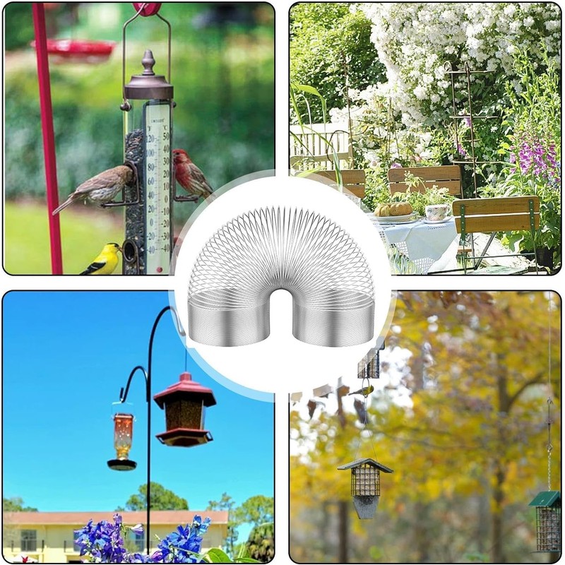 Squirrel Baffle Metal Spring, Squirrel Baffles for Bird Feeders, Squirrel