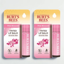 Burt's Bees Tinted Lip Balm Pink Blossom, 4.25g, 2 units / 버츠비 틴티드 립밤 핑크 블라썸, 4.25g, 2개