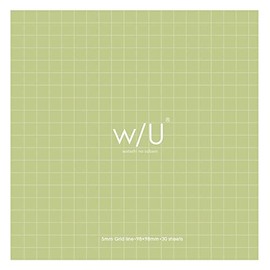 Nakabayashi W/U (Watashi no Sobani) Self-Stick Note, Square, Pistachio Green, WU-FSTN-S-G
