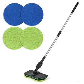 Battery Cordless Electric Spin Mop for Floor Cleaning, 13 Inch Cleaning Pad