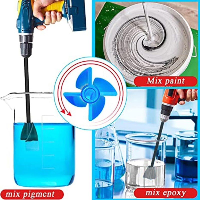 4Pcs Drill Paint Mixer Attachment - Paint Mixer Attachment for