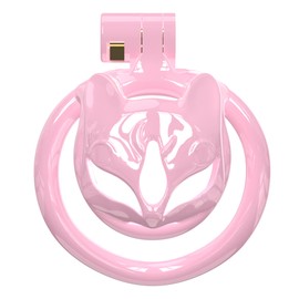 Men's Mini Inverted Concave Resin Breathable Cage with 5 Fixed Arc Rings (43mm/46mm/49mm/51mm/55mm) (Pink, 14-2)