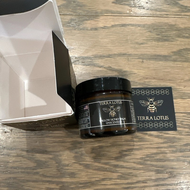 Lotus Terra Lotus Organic Grass-Fed Beef Tallow Honey Balm Moisturizing