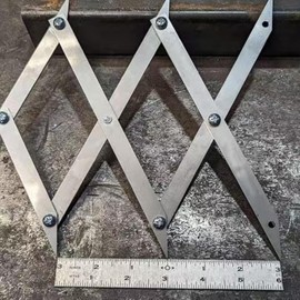 3/7/12 Point Center Finder Tool Upgraded-Picket Master Pro Woodworking Measurement Kit with Adjustable Arms, for Precise Measurements, Woodworking Center Finder Marking Tool, Center Point Finder.(3 Po