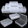 SENENQU 24 Pack Small Clear Plastic Storage Containers Box with
